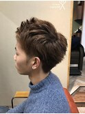 ナナメアップバングショート
