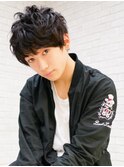 【QUATRO】メンズマッシュパーマ