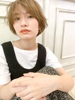 ヘアアンドメイク シークネクスト(HAIR&MAKE SeeK NEXT)&nbsp;【SeeK NEXT】ボブレイヤー　ハイトーンカラー　ミルクベージュ