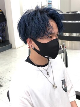 ネクスト 静岡店(NEXT) 【NEXT shizuoka 竹田】ブルーブラック×センターパート