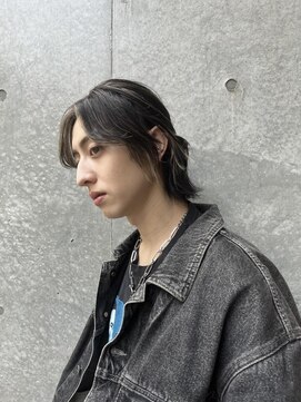 マージュ ギンザ(marju GINZA) 【メンズ】ハイライト×ハーフアップ