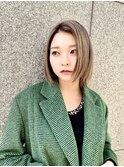 インナーグレージュ/マチルダボブ/前髪/ピンクベージュ/錦糸町
