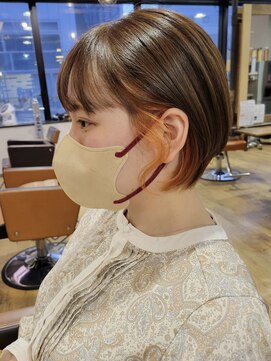 ノア 大宮店(Noa) ミルクティーベージュ/ショートボブ/ショート/カット＋カラー