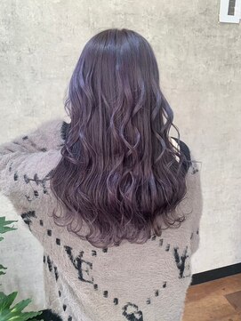 ヘアーワークス ボナ ウニクス店(HAIR WORKS bona) ハイライトカラーミディアムヘアグレージュカラーデザインカラー