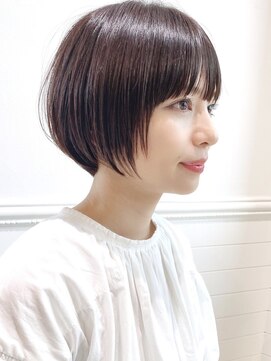 ディッセンバー 神宮前(December) 大人かわいい小顔ひし形ショートボブ暗髪黒髪20代渋谷原宿神宮前