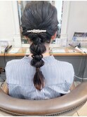 結婚式ヘアアレンジ 編みおろしスタイル【横浜】k