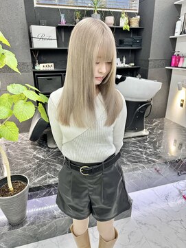 チュダック(ChuDuck) 韓国風《ミルクティー》ハイトーン/ケアブリーチ/ダブルカラー