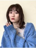 レイヤーカット/ミディアムレイヤー/顔周りレイヤー