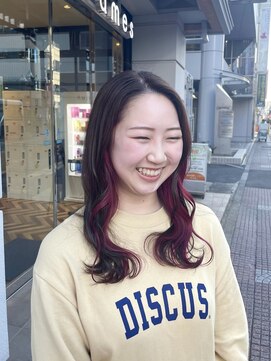 フレイムス ヘアアンドリラックス 大宮東口店(Frames) イヤリングカラー/pink