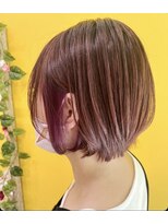 ポッケ(Pokke)&nbsp;ナチュラルピンクブラウン/ピンクバイオレットインナーカラー