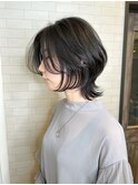 重めウルフカット