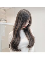 ハイラス(HAIRAS)&nbsp;透明感 大人カールハイライトカラーミルクティーグレージュ