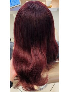 スタイル 横浜(STYLE) ダブルカラー/横浜/ケアブリーチ/ガーネットレッド/