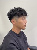 ツーブロック×スパイラルパーマ