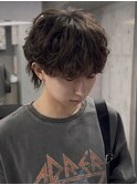 スペインカール/スパイキーショート/ブルーブラック/渋谷