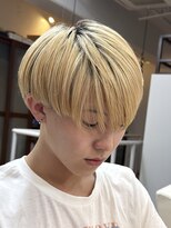 スタジオフォーエイチ(STUDIO 4H)&nbsp;刈り上げマッシュ/刈り上げショート_ホワイトブロンド/金髪