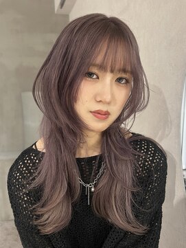 アドネ プライム(adne prime) 姫カットレイヤー/ラベンダーミルクティー/クラゲヘアー/