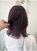 《花屋併設の美容院》ブリーチ×パープル