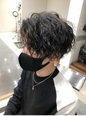 Men'sスタイル/ツイストパーマ×アッシュブラック10代/20代/30代