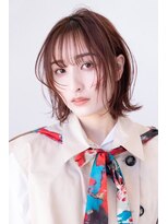 ケアリー 越谷レイクタウン(Carelly)&nbsp;デザインカラー/レイヤーカット/ウェットヘア/オリーブベージュ