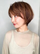 カバーヘアアンドスパ ブリス 浦和(COVER HAIR&SPA bliss)&nbsp;くびれショート外国人風オレンジベージュp1浦和20代30代40代