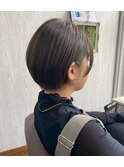 美シルエット/ショートボブ/再現性抜群/ヘッドスパ/時短ヘア
