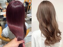 そこまでハイトーンにしたくない方は、ブリーチなしダブルカラーという手もあります♪