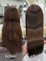 ハピネス 梅田茶屋町店(HAPPINESS)&nbsp;韓国風/レイヤーカット/顔周り/顔まわり/髪質改善/ベージュ