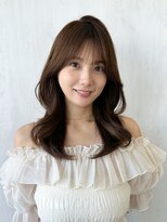 プラチナ(PLATINA) 韓国風くびれヘアレイヤーカット顔周りシフォンベージュ表参道