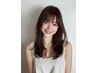 《乾かすだけで天使の輪》小顔カット+髪質改善ストレート+トリートメント