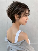 ノア 三宮店(NOA)&nbsp;【NOA】丸みハンサムショート×透明感アッシュブラウン