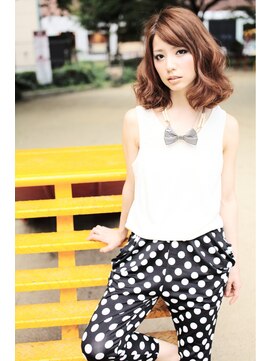 フェリシータ 緑地公園店(felicita) 小顔ひし形マッシュラインほつれウェービー甘辛フェミニンボブ