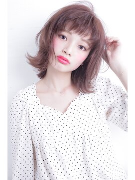 オウル(Owll) オン眉ハネ感ミックスカール【mignon】切りっぱなしボブ
