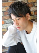 アクティフ(actif)&nbsp;ツーブロック、パーマ風ショート