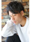 ツーブロック、パーマ風ショート