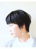 マッシュショート#黒髪#耳掛けショート#豊橋#豊川#田原＃ボブ