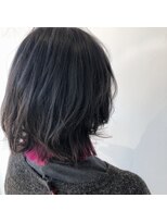 テクライズ 豊橋店(TECHRISE)&nbsp;ウルフショート×パープルピンクインナーカラー