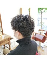 ギフト ヘアーデザイン(gift hair design) ２ブロックショート×ツイストスパイラルパーマ