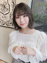 サロンドミルク 原宿(salon de MiLK)&nbsp;【salon de MiLK 原宿】ウェーブボブ×グレーベージュ