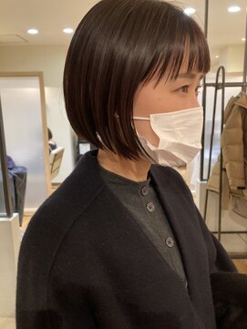 カグヤヒメ ドゥイ(kaguyahime doui) フラットボブ×メルティーブラウン