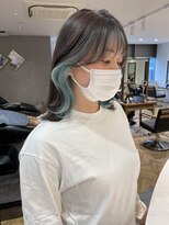 ロンド レア 天神大名店(Lond Le’a)&nbsp;ミルクティーベージュ/ダブルカラー/ケアブリーチ/くびれヘア