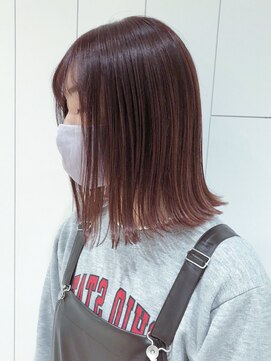 アイティー バイ アルバム 浦和店(IT by ALBUM) カシスピンク_外ハネボブセクションカラー_ba364511