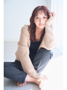 リトル エメ 仙台2号店(little×aimer) ベビーバングウルフパーマ