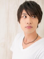 トニーアンドガイメン ホテル京阪仙台店(TONI&GUY MEN) 斜めバングで目力ＵＰ！アースカラーナチュラルショートe仙台