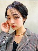 表参道roijir　軽めバング ×耳掛けコンパクトショート