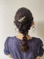 ミークスタイルヘアー(Miiku.style.hair) 編み込み編み下ろし