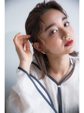 マイ ヘア デザイン 岡崎(MY hair design) 前髪/マチルダボブ/ピンクベージュ/インナーグレージュ/岡崎