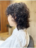 ウルフカットとパーマ  [ショート/パーマ/三宮/元町/縮毛矯正]