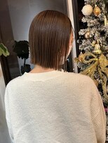 ヘアサロン セロ(Hair Salon SERO)&nbsp;【セロ姫路】ぱっつんショートストレート/ナチュラルブラウン
