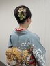 訪問着のお着付け+ヘアセット￥7600
